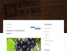 Tablet Screenshot of bottlesinabox.com
